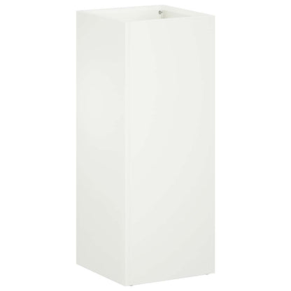 Garden Planter 2 pcs White 20 x 20 x 40 cm Cold-rolled Steel