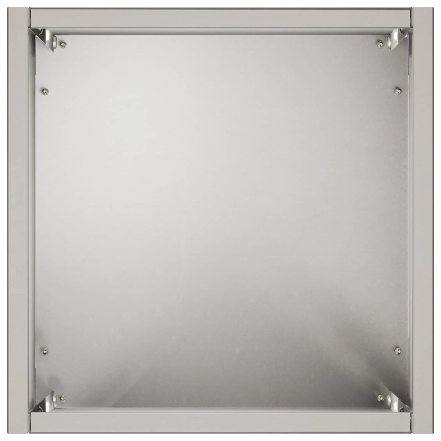 Garden Planter Silver 20 x 20 x 40 cm Stainless Steel