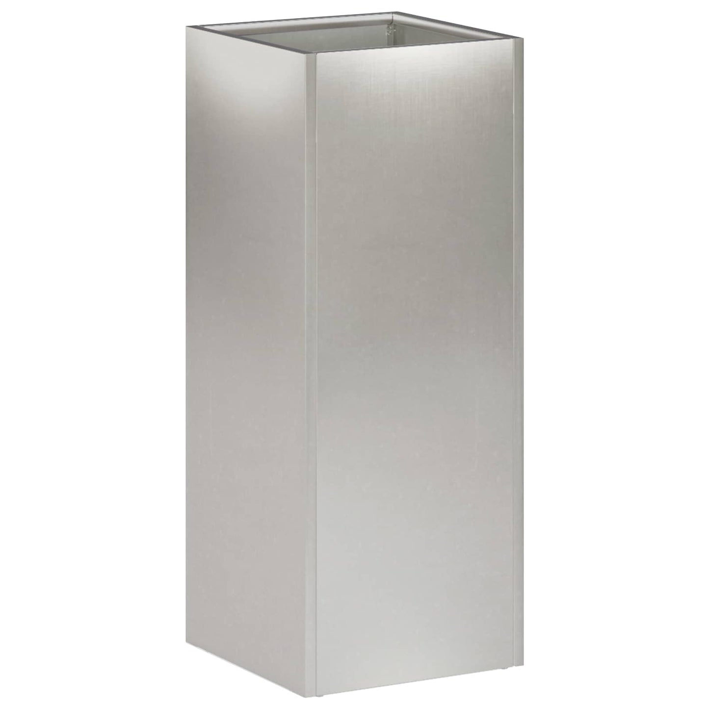Garden Planter 2 pcs Silver 20 x 20 x 40 cm Stainless Steel