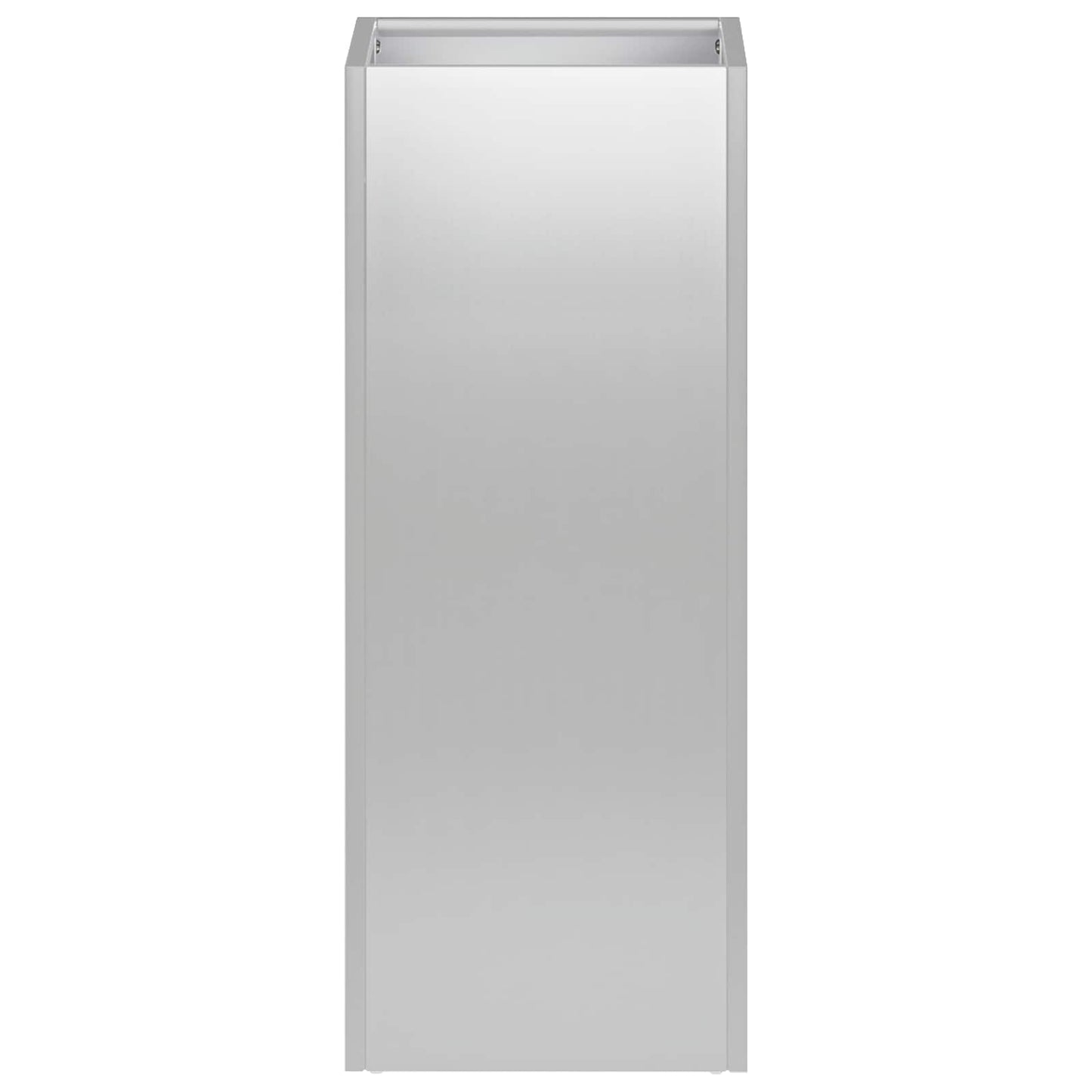 Garden Planter Silver 20 x 20 x 40 cm Galvanised Steel