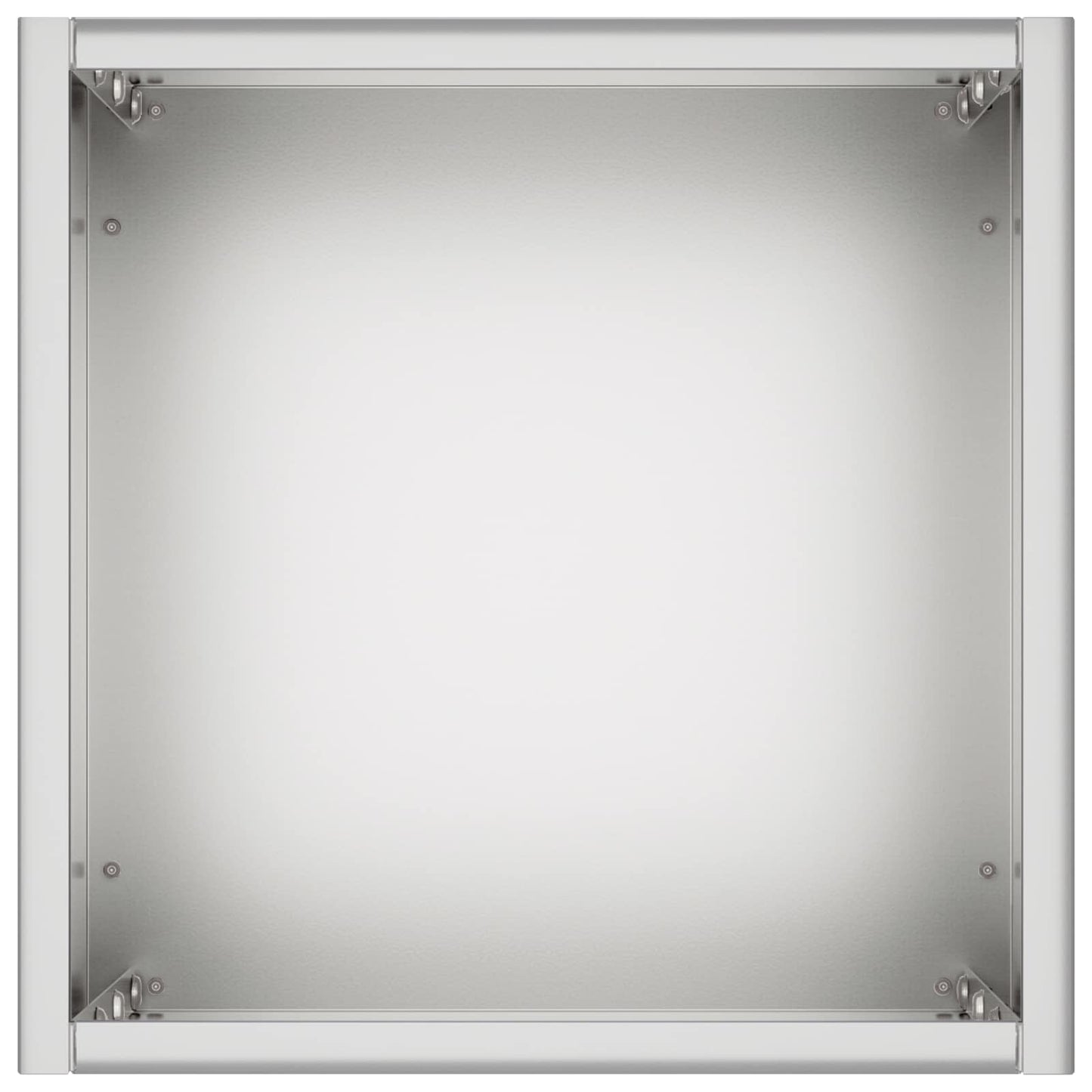 Garden Planter 2 pcs Silver 20 x 20 x 40 cm Galvanised Steel