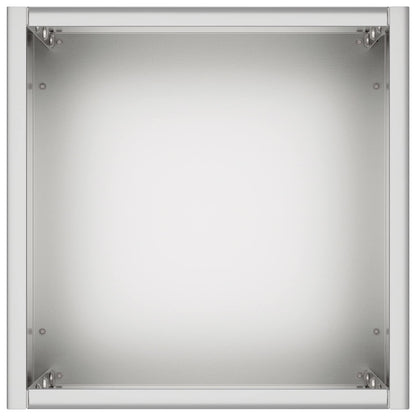Garden Planter 2 pcs Silver 20 x 20 x 40 cm Galvanised Steel