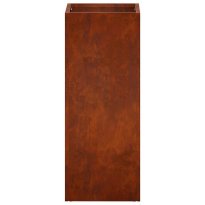 Garden Planter 2 pcs Rusty 20 x 20 x 40 cm Weathering Steel
