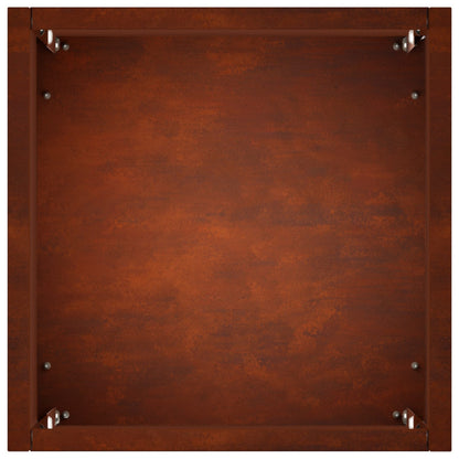 Garden Planter 2 pcs Rusty 20 x 20 x 40 cm Weathering Steel