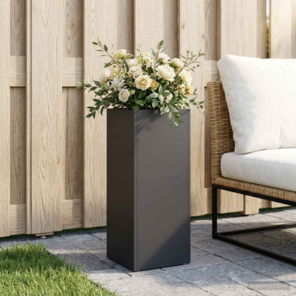 Garden Planter Black 20 x 20 x 50 cm Cold-rolled Steel