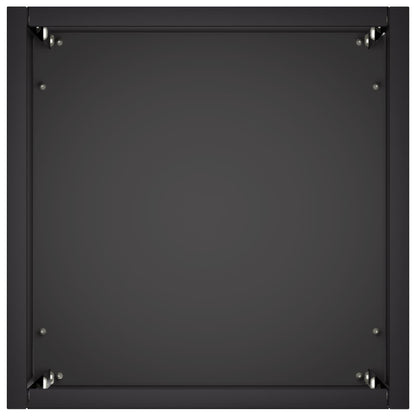 Garden Planter Black 20 x 20 x 50 cm Cold-rolled Steel