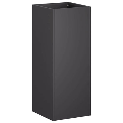 Garden Planter 2 pcs Black 20 x 20 x 50 cm Cold-rolled Steel