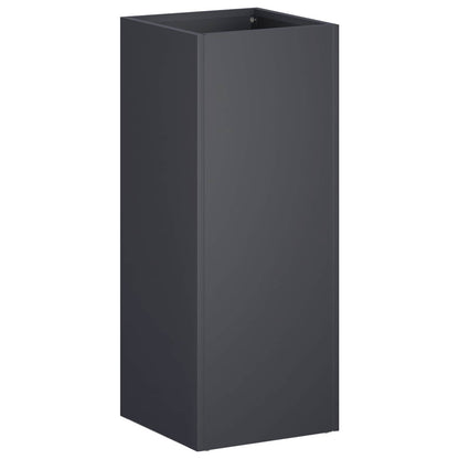 Garden Planter Anthracite 20 x 20 x 50 cm Cold-rolled Steel