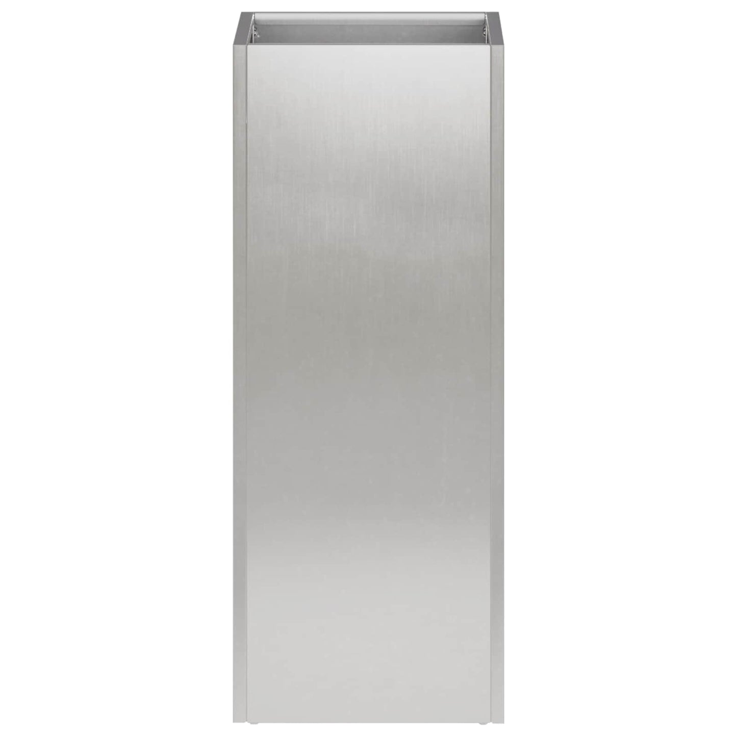 Garden Planter Silver 20 x 20 x 50 cm Stainless Steel