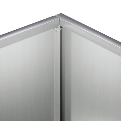 Garden Planter Silver 20 x 20 x 50 cm Galvanised Steel