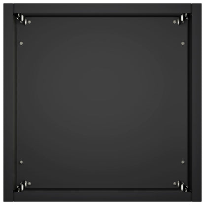 Garden Planter 2 pcs Black 20 x 20 x 75 cm Cold-rolled Steel