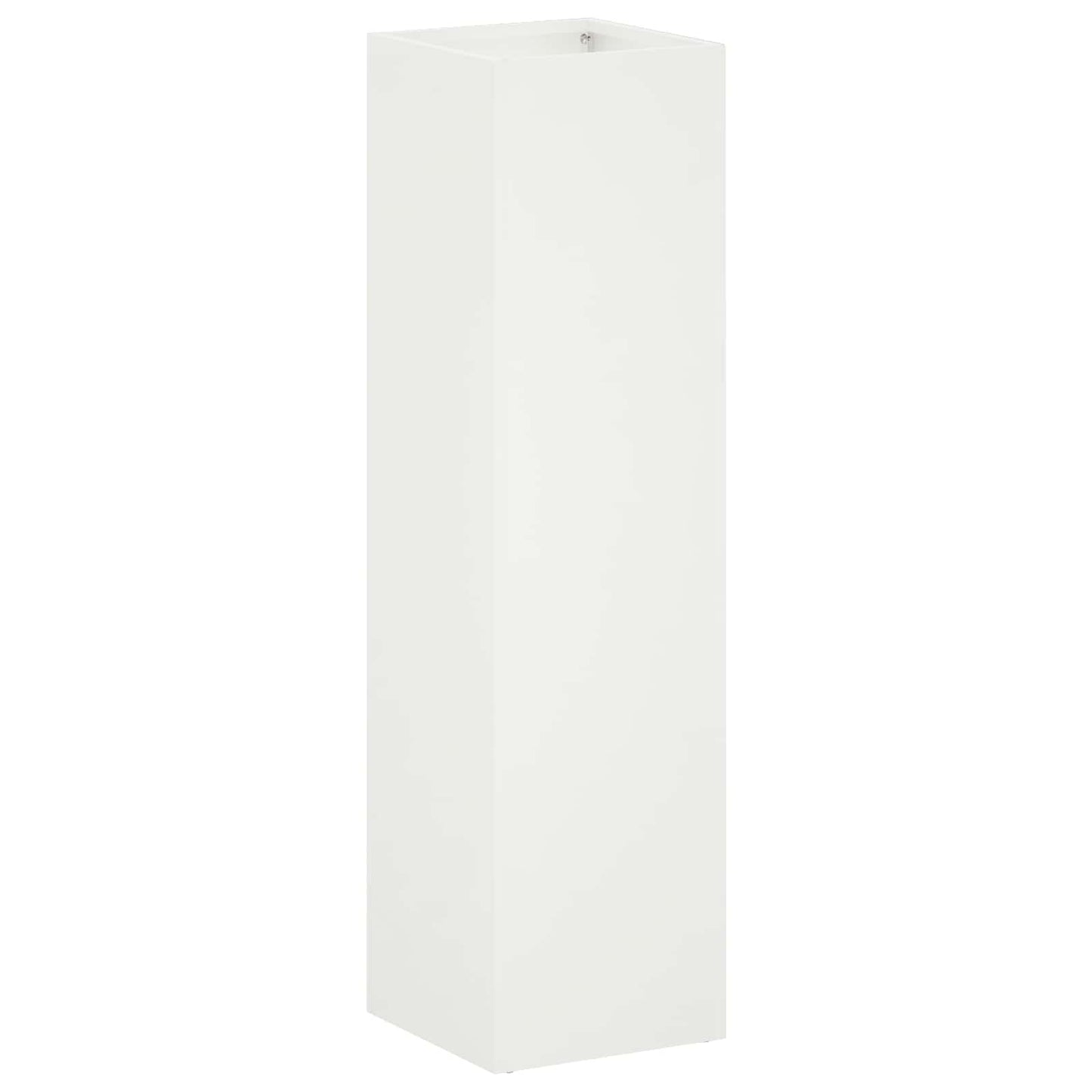 Garden Planter White 20 x 20 x 75 cm Cold-rolled Steel