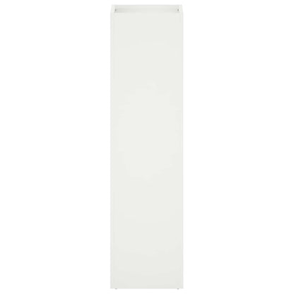 Garden Planter White 20 x 20 x 75 cm Cold-rolled Steel