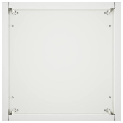 Garden Planter White 20 x 20 x 75 cm Cold-rolled Steel