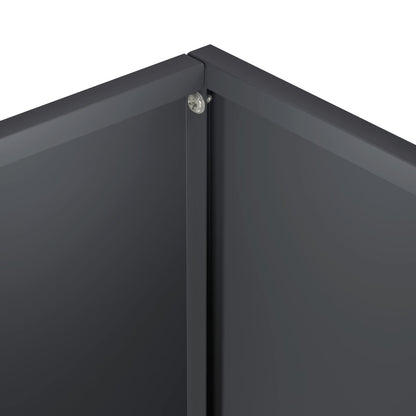 Garden Planter Anthracite 20 x 20 x 75 cm Cold-rolled Steel