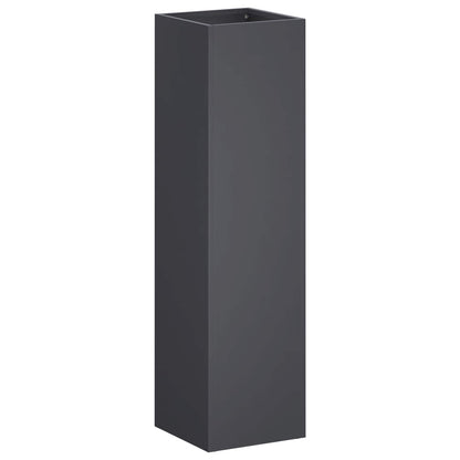 Garden Planter 2 pcs Anthracite 20 x 20 x 75 cm