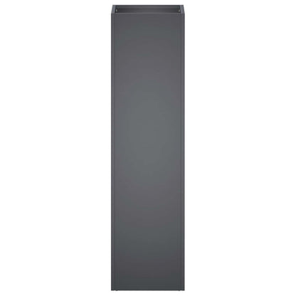 Garden Planter 2 pcs Anthracite 20 x 20 x 75 cm