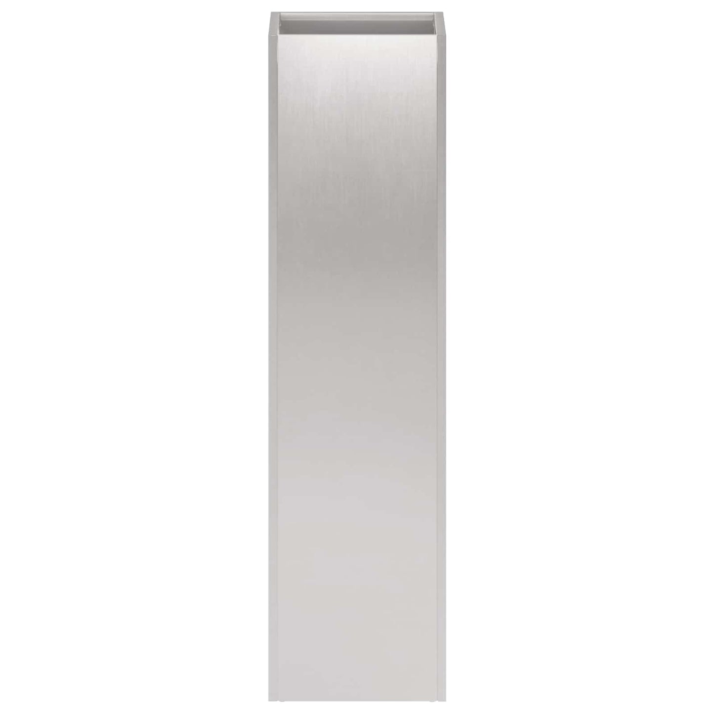 Garden Planter Silver 20 x 20 x 75 cm Stainless Steel