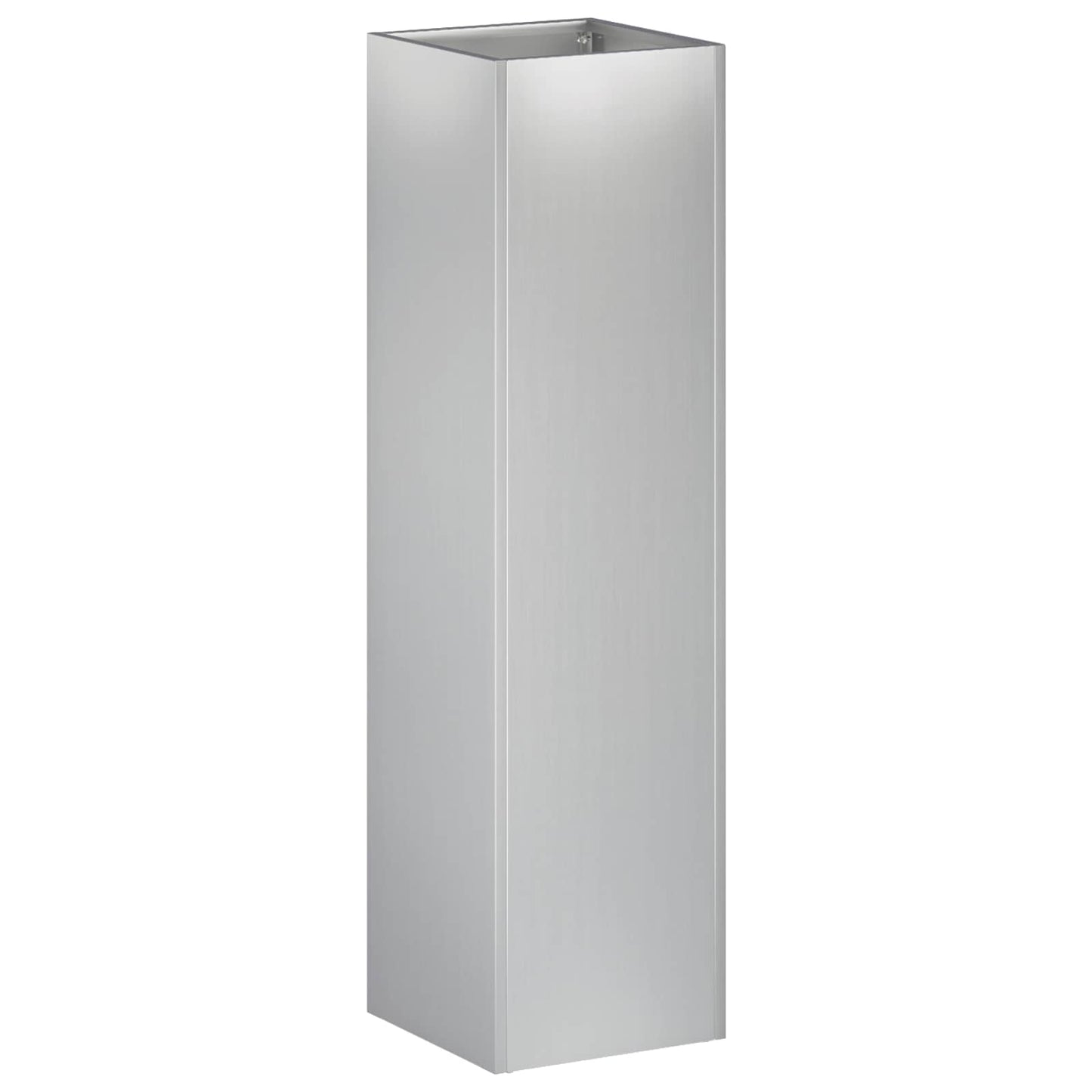 Garden Planter Silver 20 x 20 x 75 cm Galvanised Steel