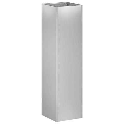 Garden Planter Silver 20 x 20 x 75 cm Galvanised Steel