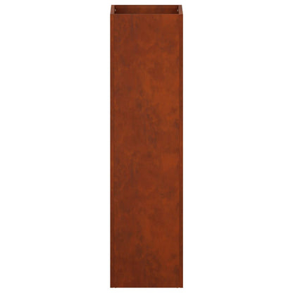 Garden Planter 2 pcs Rusty 20 x 20 x 75 cm Weathering Steel