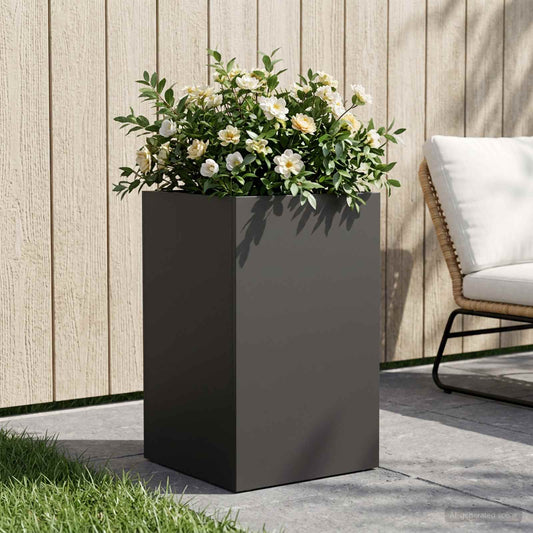 Garden Planter Black 30 x 30 x 40 cm Cold-rolled Steel