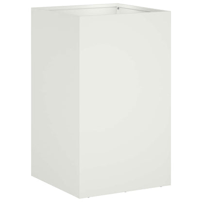 Garden Planter White 30 x 30 x 40 cm Cold-rolled Steel