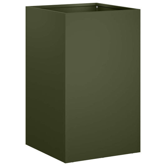 Garden Planter Olive Green 30 x 30 x 40 cm Cold-rolled Steel