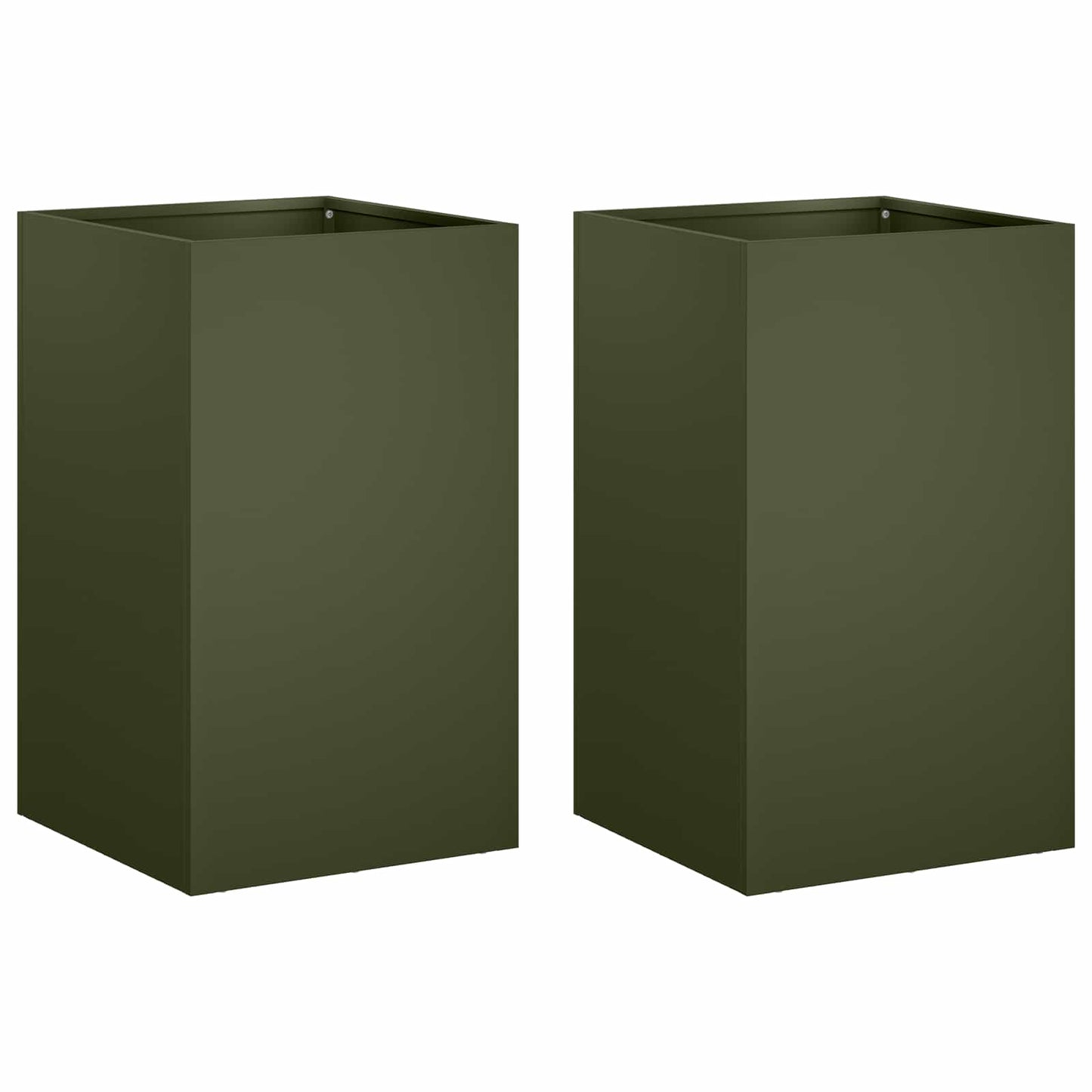 Garden Planter 2 pcs Olive Green 30 x 30 x 40 cm