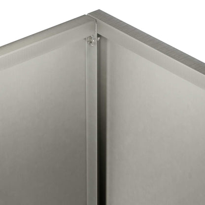 Garden Planter 2 pcs Silver 30 x 30 x 40 cm Stainless Steel