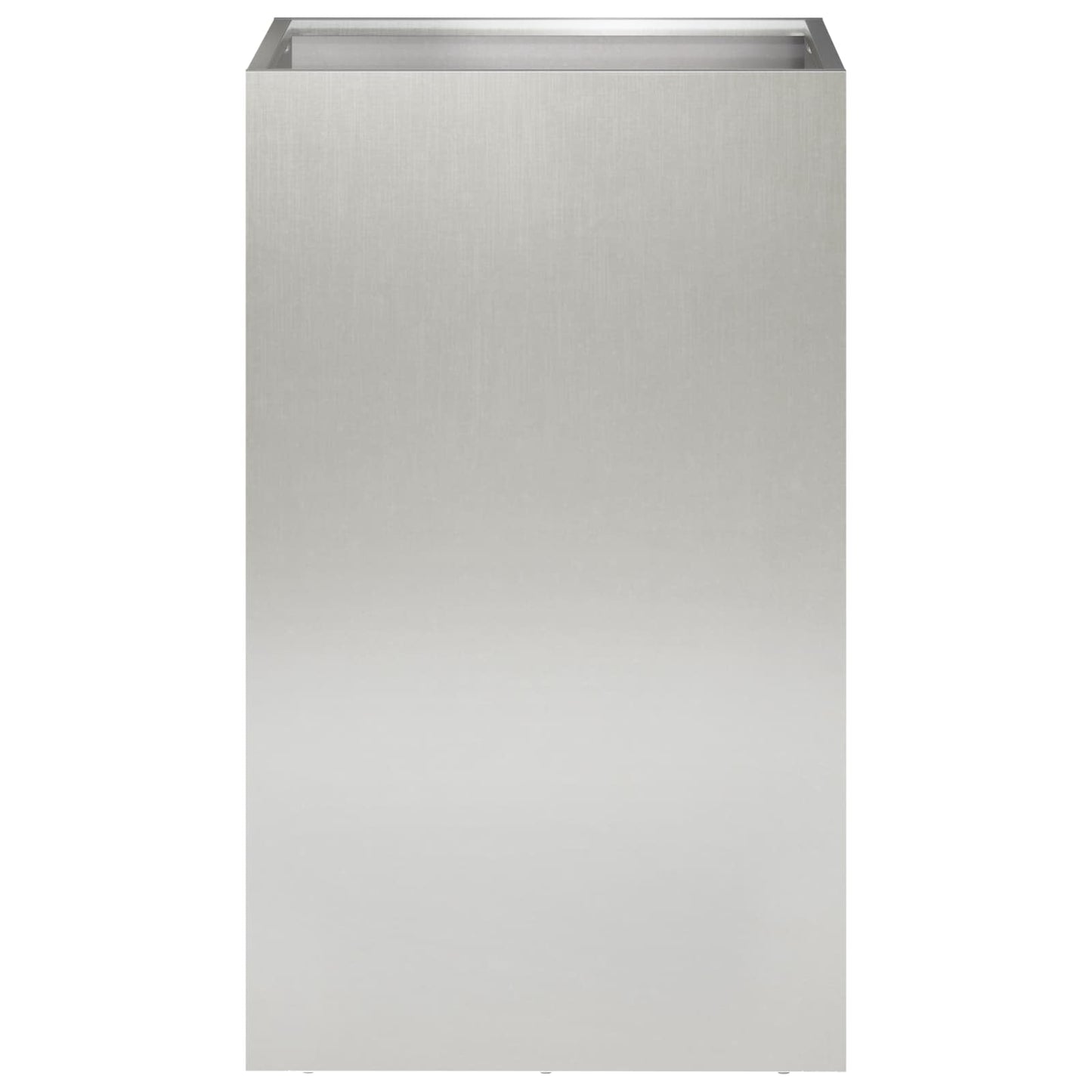 Garden Planter 2 pcs Silver 30 x 30 x 40 cm Stainless Steel