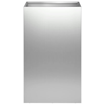 Garden Planter 2 pcs Silver 30 x 30 x 40 cm Galvanised Steel
