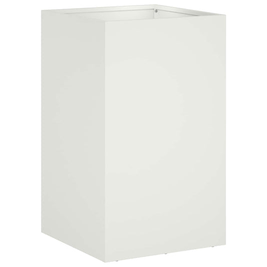 Garden Planter White 30 x 30 x 50 cm Cold-rolled Steel