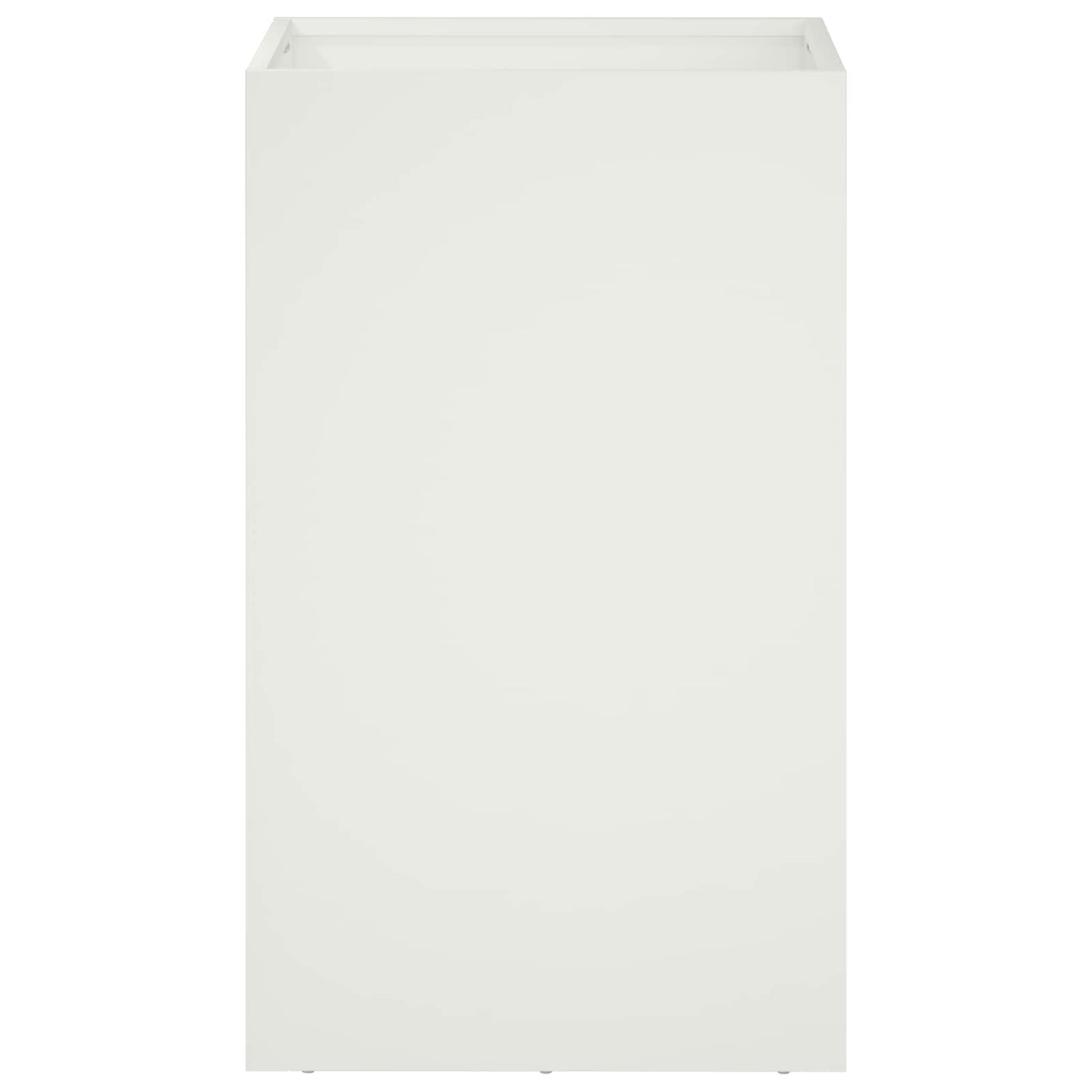 Garden Planter White 30 x 30 x 50 cm Cold-rolled Steel