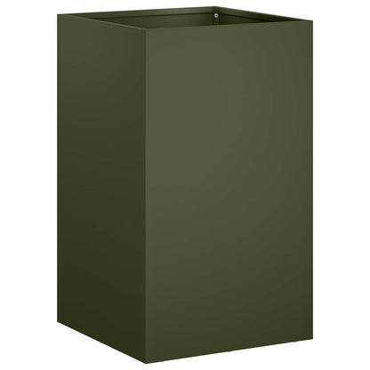 Garden Planter Olive Green 30 x 30 x 50 cm Cold-rolled Steel