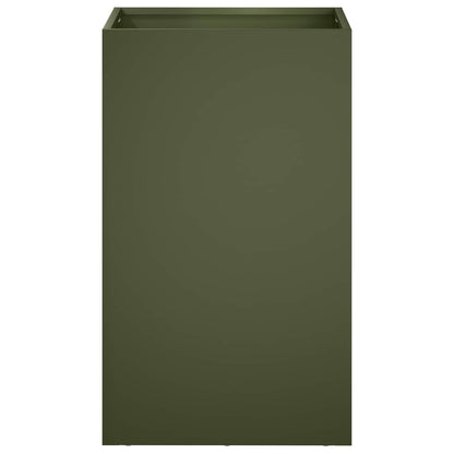 Garden Planter Olive Green 30 x 30 x 50 cm Cold-rolled Steel