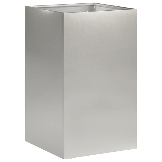 Garden Planter Silver 30 x 30 x 50 cm Stainless Steel