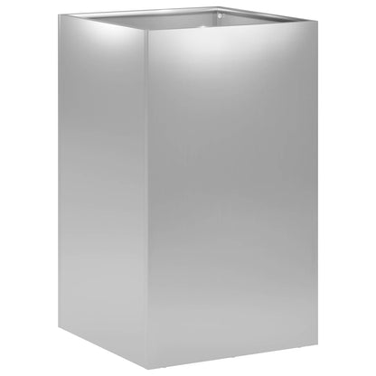 Garden Planter Silver 30 x 30 x 50 cm Galvanised Steel