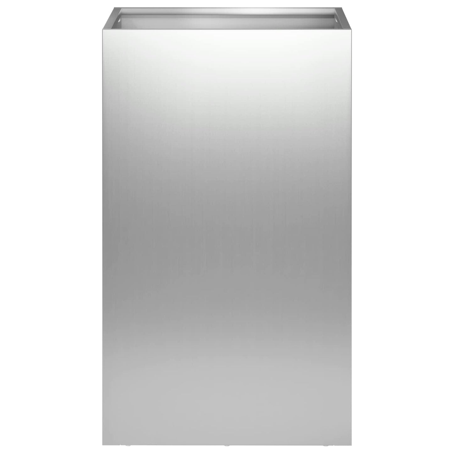 Garden Planter 2 pcs Silver 30 x 30 x 50 cm Galvanised Steel