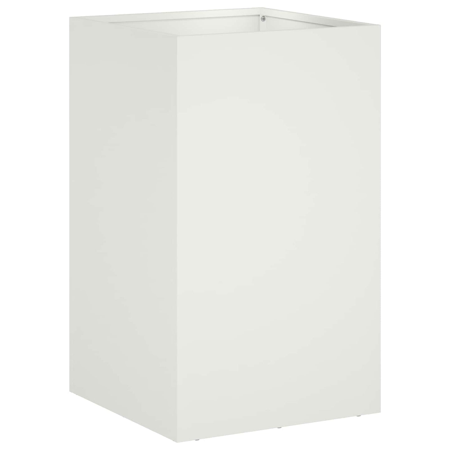 Garden Planter White 40 x 40 x 50 cm Cold-rolled Steel