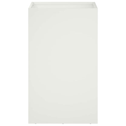 Garden Planter 2 pcs White 40 x 40 x 50 cm Cold-rolled Steel