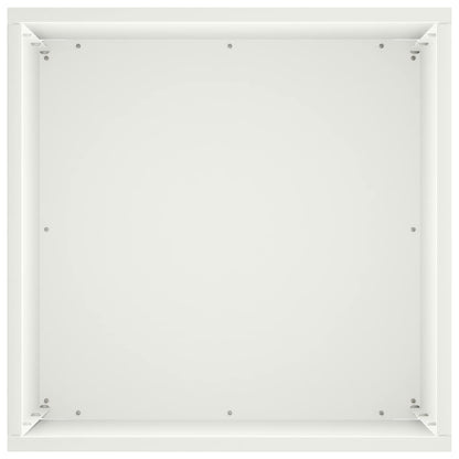 Garden Planter 2 pcs White 40 x 40 x 50 cm Cold-rolled Steel