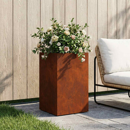 Garden Planter Rusty 40 x 40 x 50 cm Weathering Steel