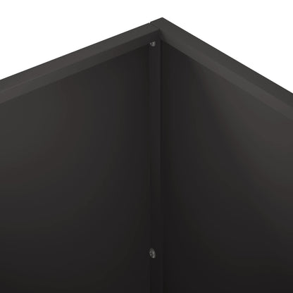 Garden Planter 2 pcs Black 40 x 40 x 75 cm Cold-rolled Steel