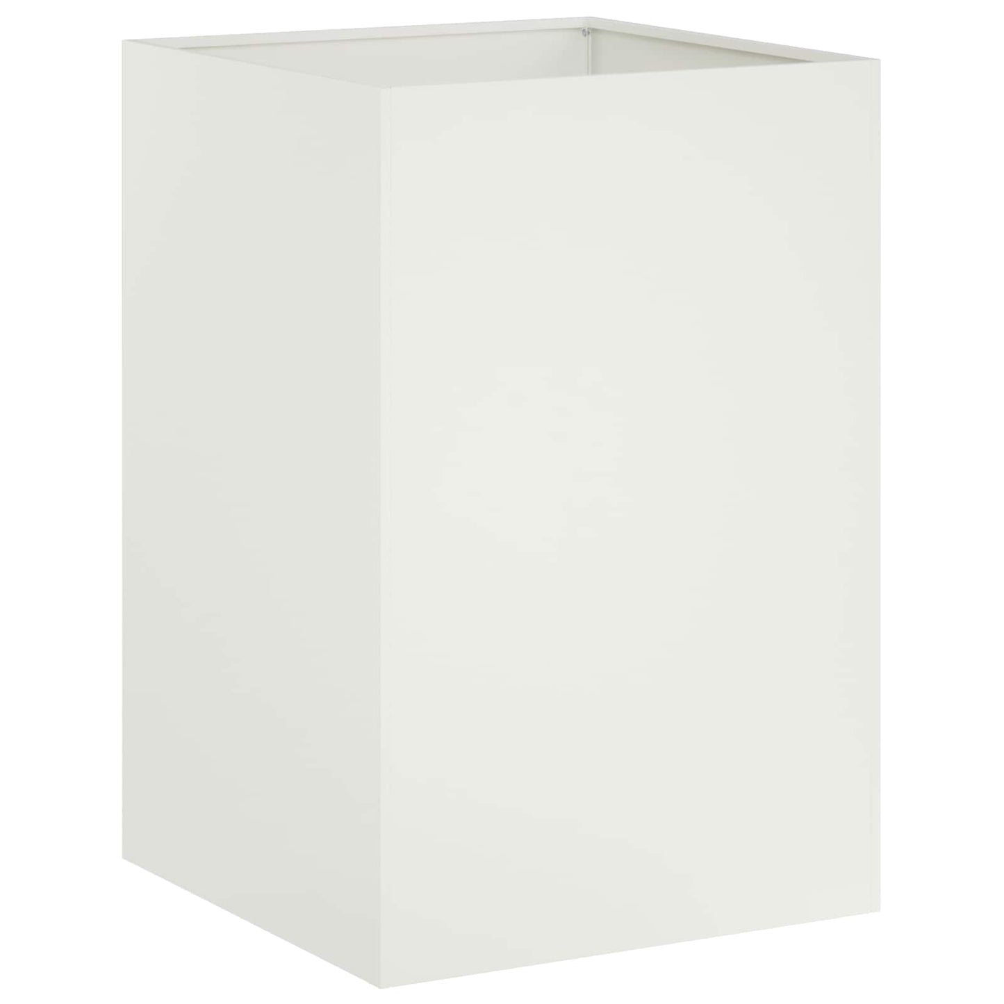 Garden Planter White 40 x 40 x 75 cm Cold-rolled Steel