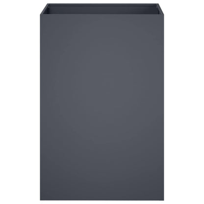 Garden Planter 2 pcs Anthracite 40 x 40 x 75 cm
