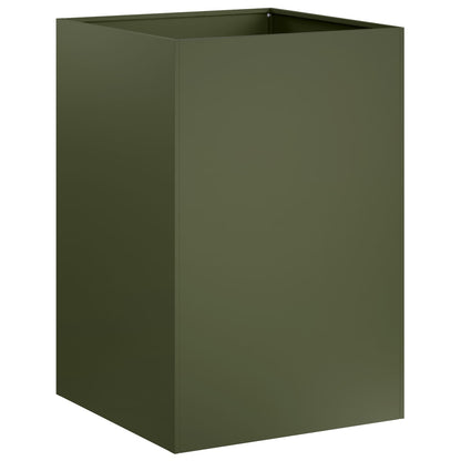 Garden Planter Olive Green 40 x 40 x 75 cm Cold-rolled Steel