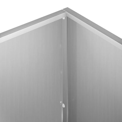 Garden Planter Silver 40 x 40 x 75 cm Galvanised Steel