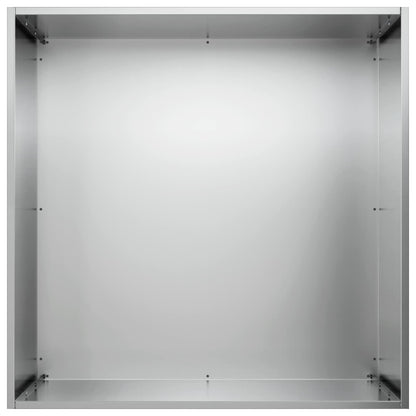 Garden Planter Silver 40 x 40 x 75 cm Galvanised Steel