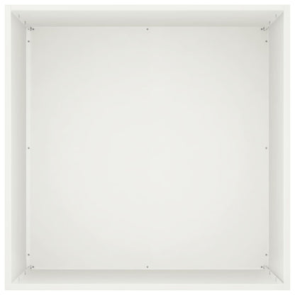 Garden Planter White 50 x 50 x 75 cm Cold-rolled Steel